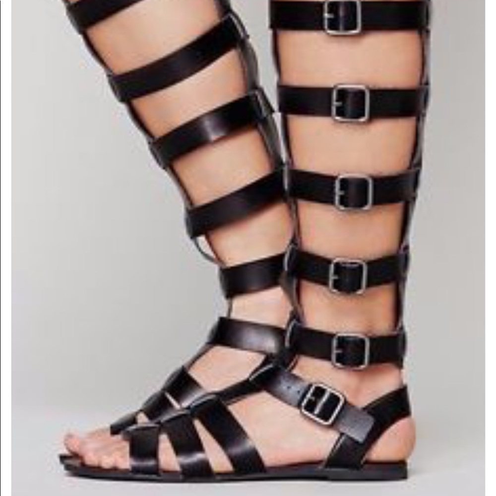 BNWOB Free People Vegan Leather Gladiator sandal 8